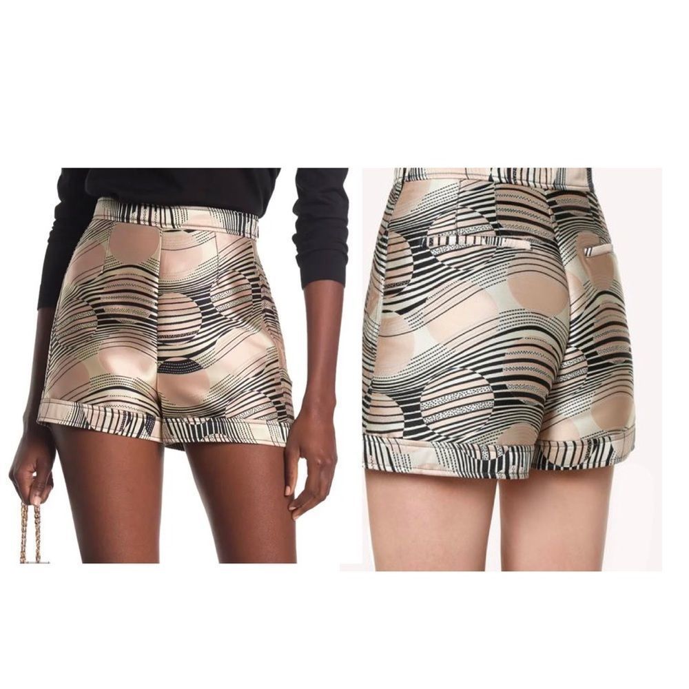 Red valentino Floating Moons Brocade Shorts BNWT